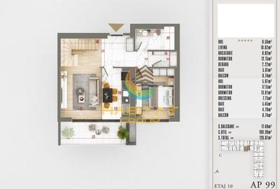 Pallady 4 camere duplex 127 mp ACTE GATA DE MUTARE - 2