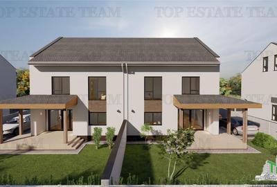 Vila individuala cuplata 5 camere, P+1+M, incalzire in pardoseala, toate utilita - 4