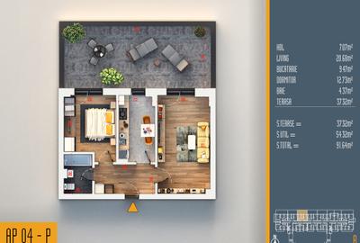 Neofort 84- Studio modern ideal pentru investitie, bloc nou Pallady, - 13