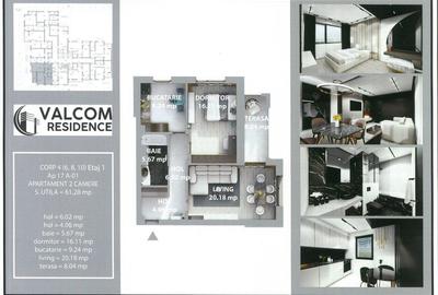 Valcom Residence Bartolomeu, 2 camere, terasa 6.52mp,  Comision 0% - 11