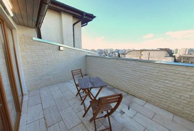 Penthouse 3 camere, 105 mp, terasa 15 mp, zona Eminescu, bloc nou - 13