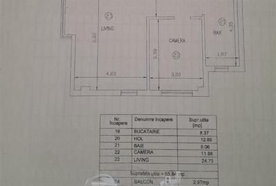 Apartament 2 camere, 69 mp, încălzire în pardoseală, bloc 20 - 17