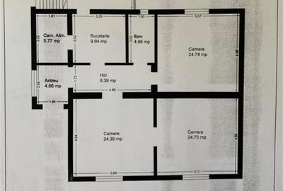 OCAZIE!!! Teren 4580 mp cu casa la centura Gai, la doar 37 EUR mp!!! - 2