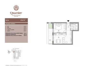 Studio Dublu - Quartier Ferdinand - parcare inclusa in pret - 1