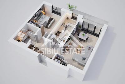 Apartament modern 2 camere cu terasa si incalzire in pardoseala - 4