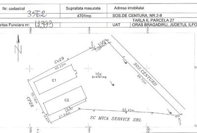 Teren cu Constructii De Vanzare! Deschidere de 80m la Centura Bucuresti - 2