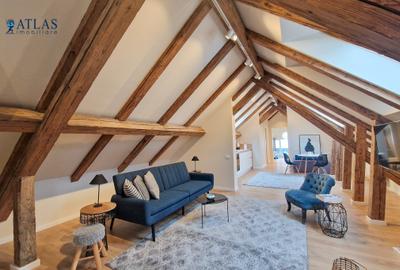 Nou amenajat, ultracentral, 100 mp., mansarda in vila, aer conditionat, parcare - 1