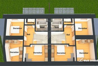 Duplex 4 camere, Iris, strada linistita, zona Auchan - 15