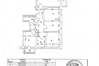 Apartament 4 cam, cf 1 dec, et 2/8, zona 9 Mai- Piata - 15