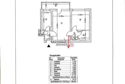 Apartament 2 camere semidecomandate, renovat recent, liber, Basarabia- Campia Li - 7