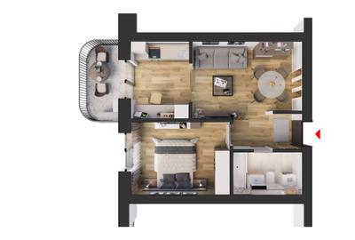 Studio dublu | Tip 2A | HILS Sunrise | Pre-certificare GREEN Homes - 3