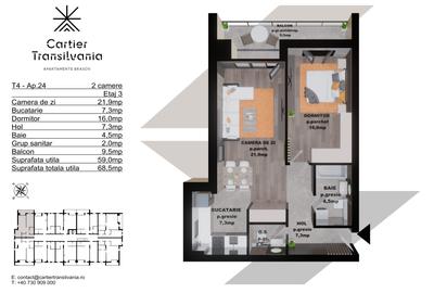 TRANSILVANIA RESIDENCE- CARTIER TRANSILVANIA, APARTAMENT 2 CAMERE - 18