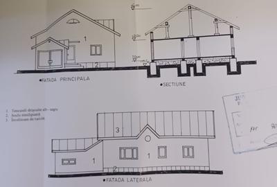 Tărtășești - casă pe parter, 4 camere, 2 băi, garaj. - 1