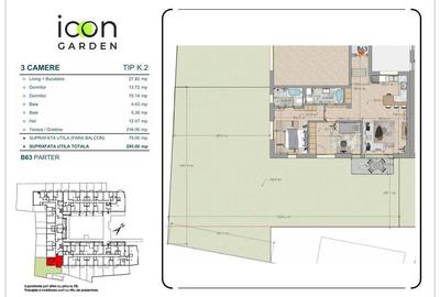 Apartament 3 camere - ICON Garden - zona Moșilor - 2