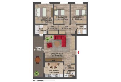 4 camere in Greenfield - Padurea Baneasa - bloc 2017 cu 2 locuri de parcare - 12