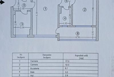 Apartament cu 2 camere semidecomandat, mobilat în Bucureștii Noi