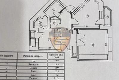 3 Camere Decomandat + uscător + boxă Capitol 3 balcoane centrala gaz 2 bai  A/C - 27