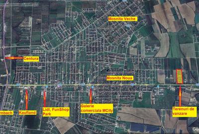 Mosnita Noua - teren pentru constructie 6apartamente - toate utilitatile - 3