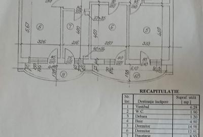 Apartament cu 3 camere 90,11 mp, bloc 1996 - Unirii - 13