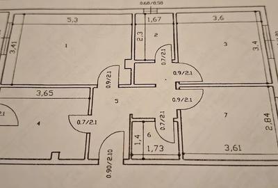 3 Camere Decomandat 2 Bai 74mp zona Nicolina - 5