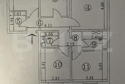 Apartament 4 camere, etaj intermediar, decomandat, 79 mp, zona Galata - 7