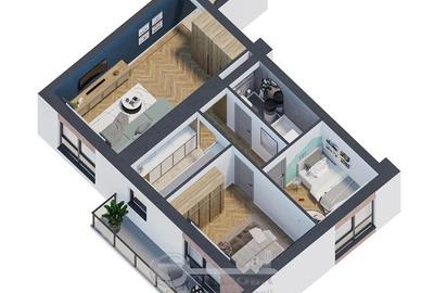 Apartament 2 camere –61,71 mp | Acasă, așa cum ți-ai dorit COMISI - 1