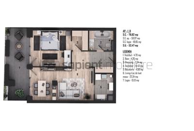 De vânzare apartament 2 camere, ultracentral, semifinisat - 2