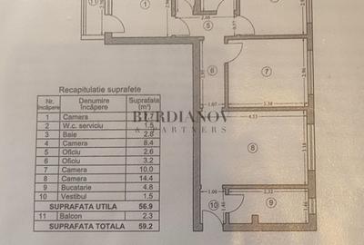 Apartament cu 4 camere- 57 mp utili -Dr Taberei- Metrou Romancierilor - 4