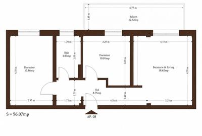 Apartament 2.5 camere- bloc nou- zona Plopi- comision 0% - 16