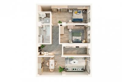 Apartament cu 3 camere decomandat în Valea Lupului