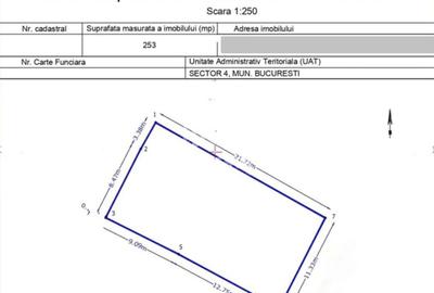 Teren Construcții intravilan de 253 mp, în Apărătorii Patriei