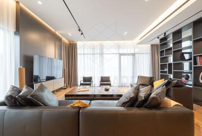Penthouse cu 5 camere decomandat, mobilat în Băneasa