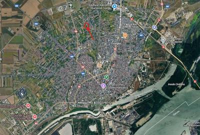 Teren Giurgiu, 4014mp, deschidere 69mp,intravilan - 2