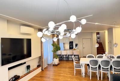 Penthouse cu 7 camere semidecomandat, mobilat în Europa