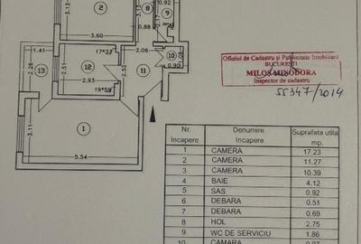 3 camere decomandat, 67 mp, centrală proprie, Arena Națională - 11