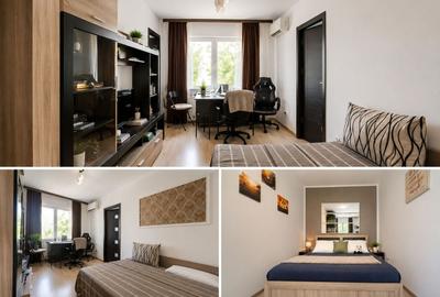 Apartament cu 3 camere semidecomandat, mobilat în Tomis Nord