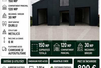 Spațiu industrial, de 150.00 mp, în Bărcănești