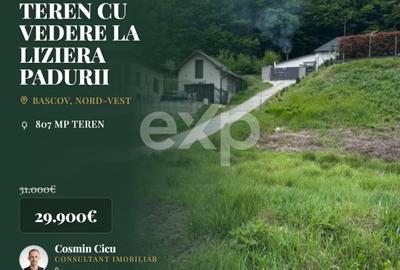 Teren Construcții de 807 mp, în Bascov