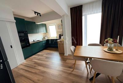 Apartament cu 3 camere semidecomandat, mobilat în Baciu