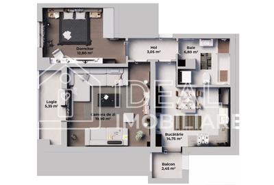 Apartament 2 camere si balcon, zona Calea Surii Mici - 11