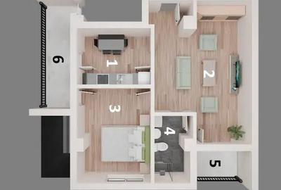Apartamente GATA Otopeni central 2 camere, PARCARE SUBTERANA - 10