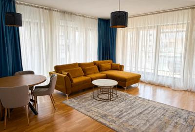 Apartament cu 3 camere semidecomandat, mobilat în Pipera