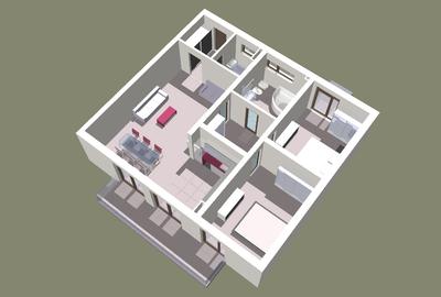 2 camere decomandat in vila, etaj 1 - 18