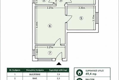 APARTAMENT 3 CAMERE – ETAJ 1 – ZONĂ CENTRALĂ, PE BULEVARD – BOTOȘANI - 2