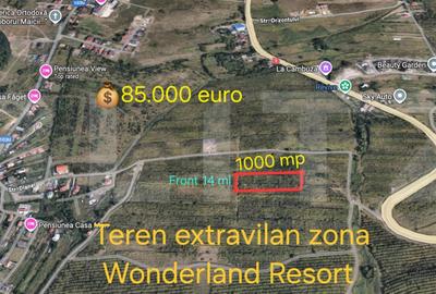 Teren Construcții extravilan de 1000 mp, în Exterior Sud