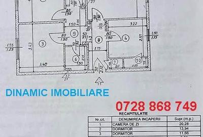 Apartament cu 3 camere decomandat în Doamna Ghica