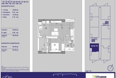 Apartament cu 2 camere in X-city Towers Direct de la dezvoltator - 5