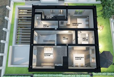 Casa individuala premium 4 camere 3 bai teren 365 mp Calea Cisnadiei - 3
