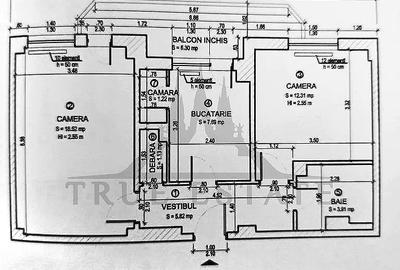 Apartament cu 2 camere compartimentare decomandata- Calea Mosilor - 16