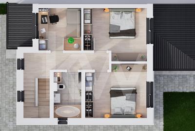 Casa duplex 4 camere in cartier nou Șură Mica - 9